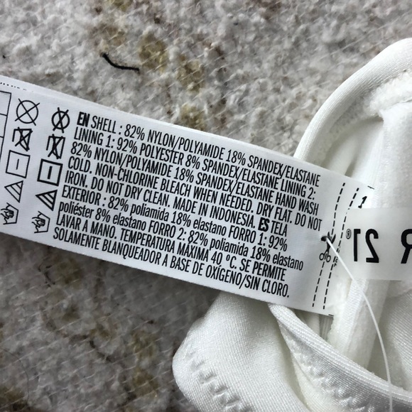 *SOLD* Forever 21 White bikini top - Picture 5 of 5